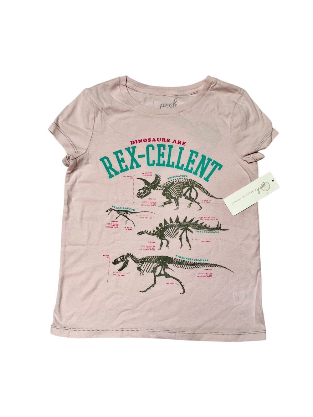 NWT Peek Dinosaur Graphic Shirt Size 8